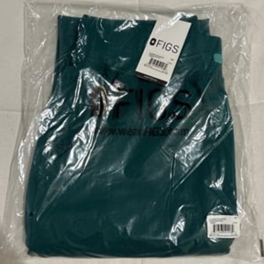 Figs Scrub Pants, Hunter Green, HW S/Regular
